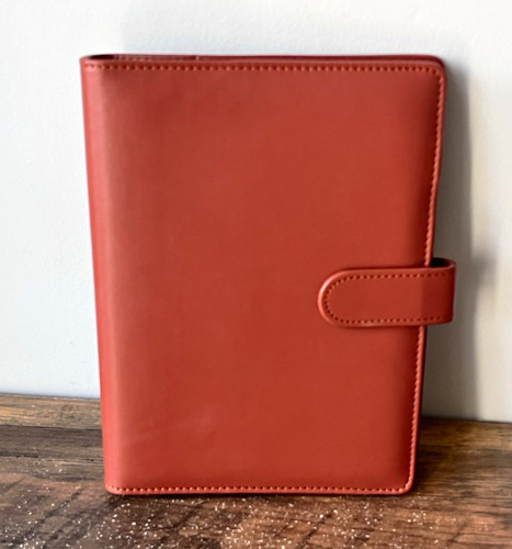Tan brown faux leather - a5,