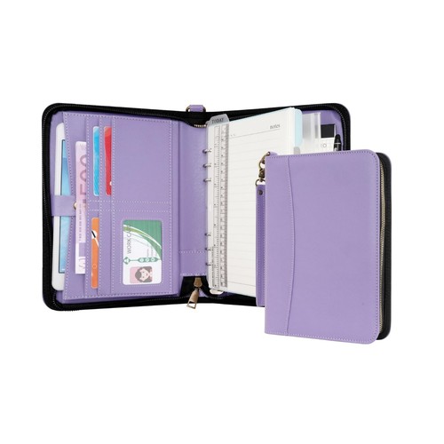 Leather portfolio binder - leather,