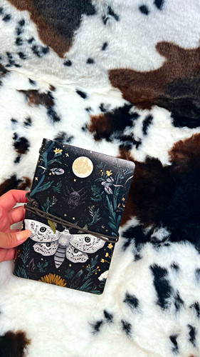 Moth moon ring - moon,