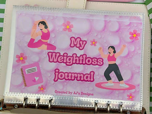 Weightloss journal ring - journal, binder