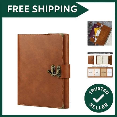 Leather notebook lined 200 - leather,