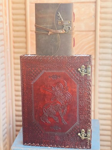 Leather ring binder - leather,