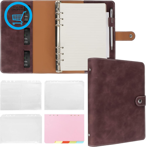 Leather ring binder - leather,