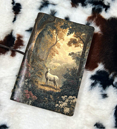 Vintage retro deer forest ring - deer,