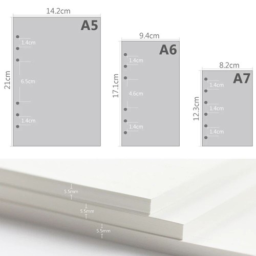 Refill insert lined - a5, a6