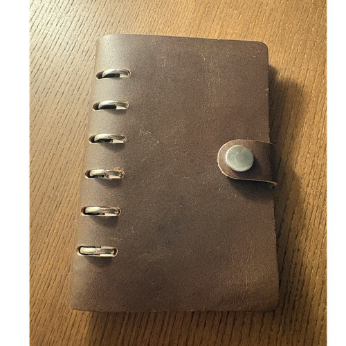 Handmade leather pocket ring - pocket,