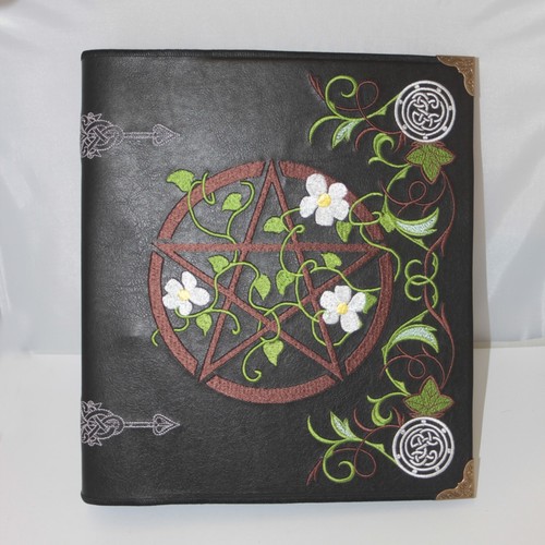 Floral pentagram - floral, a4