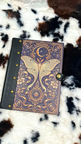 Vintage retro butterfly moon - &,
