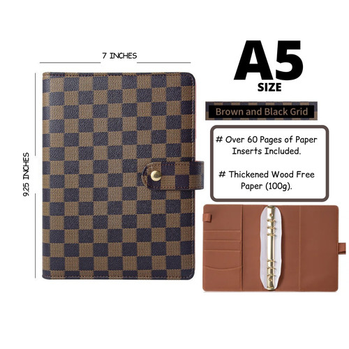 Luxury checkered agenda - luxury,