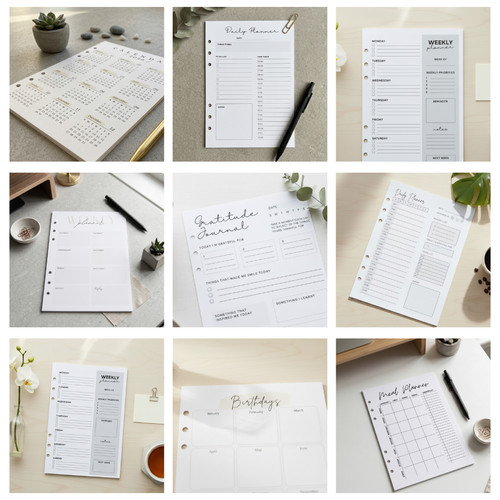 Ring binder inserts - binder,